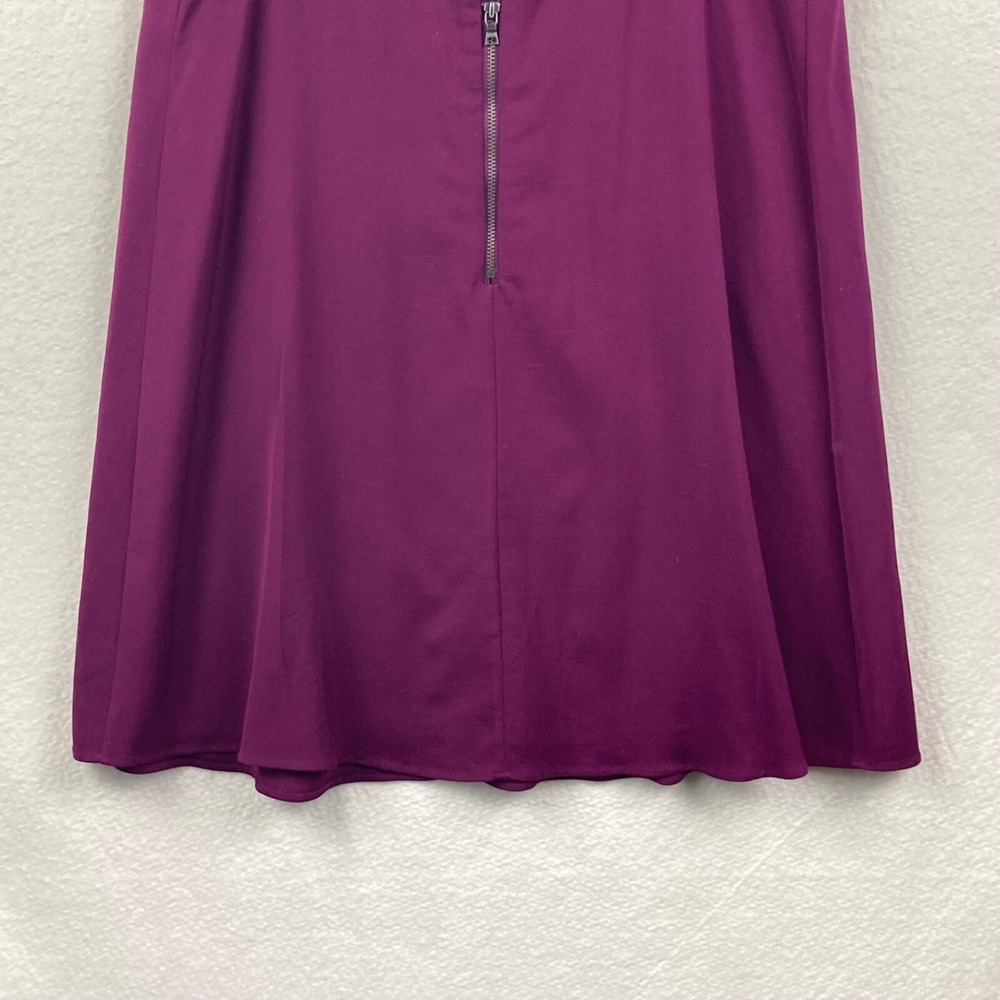 Alice + Olivia Open Back Flare Purple Casual Party Dress Size Medium - Picture 10 of 12